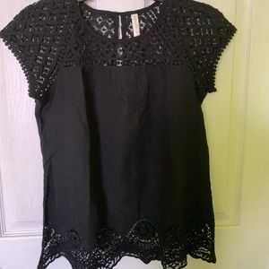 Black Lace Top